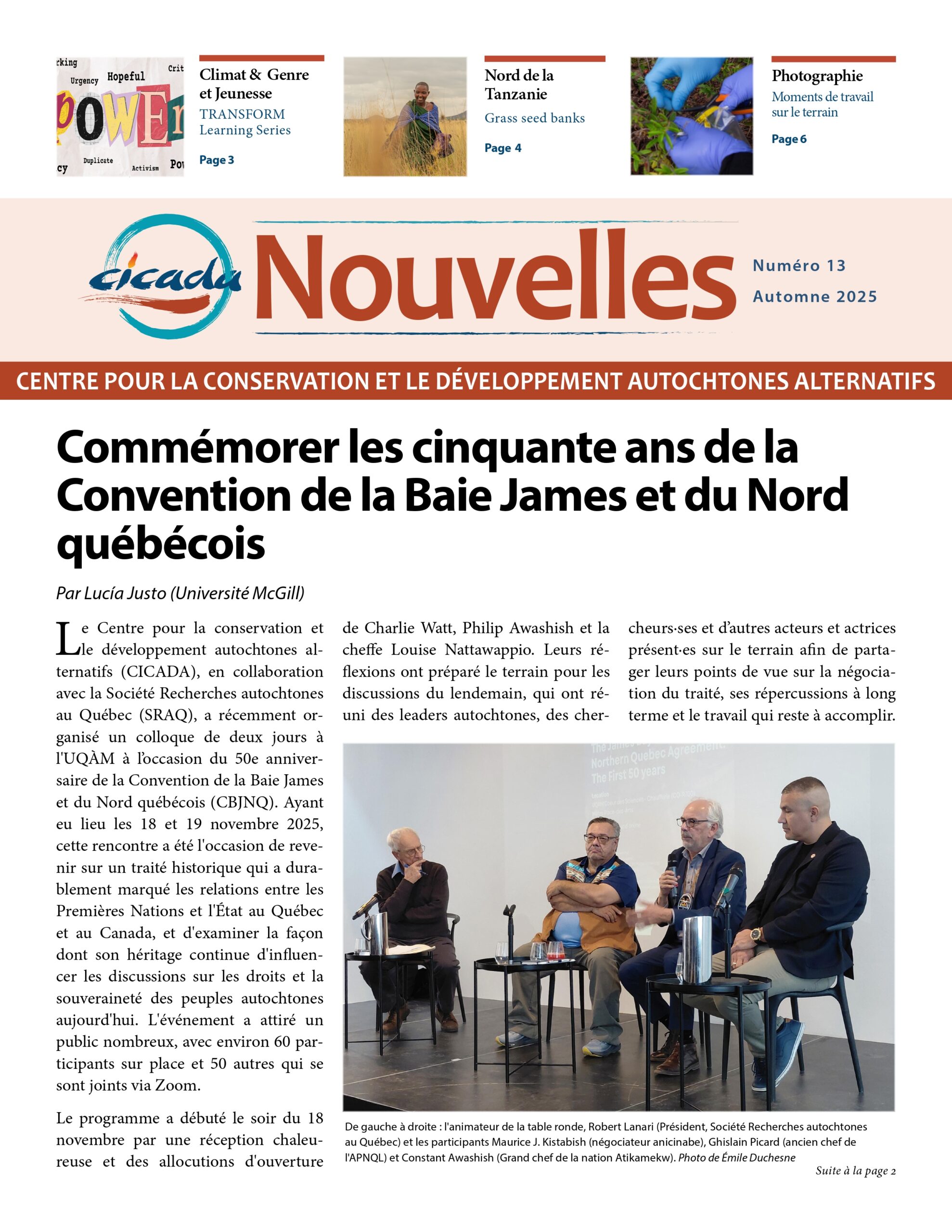 CICADA Bulletin Numéro 13