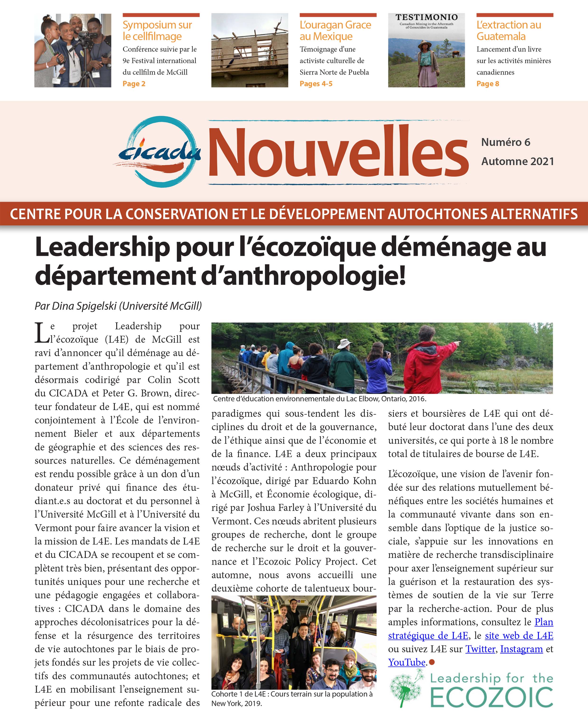 CICADA Bulletin Numéro 6