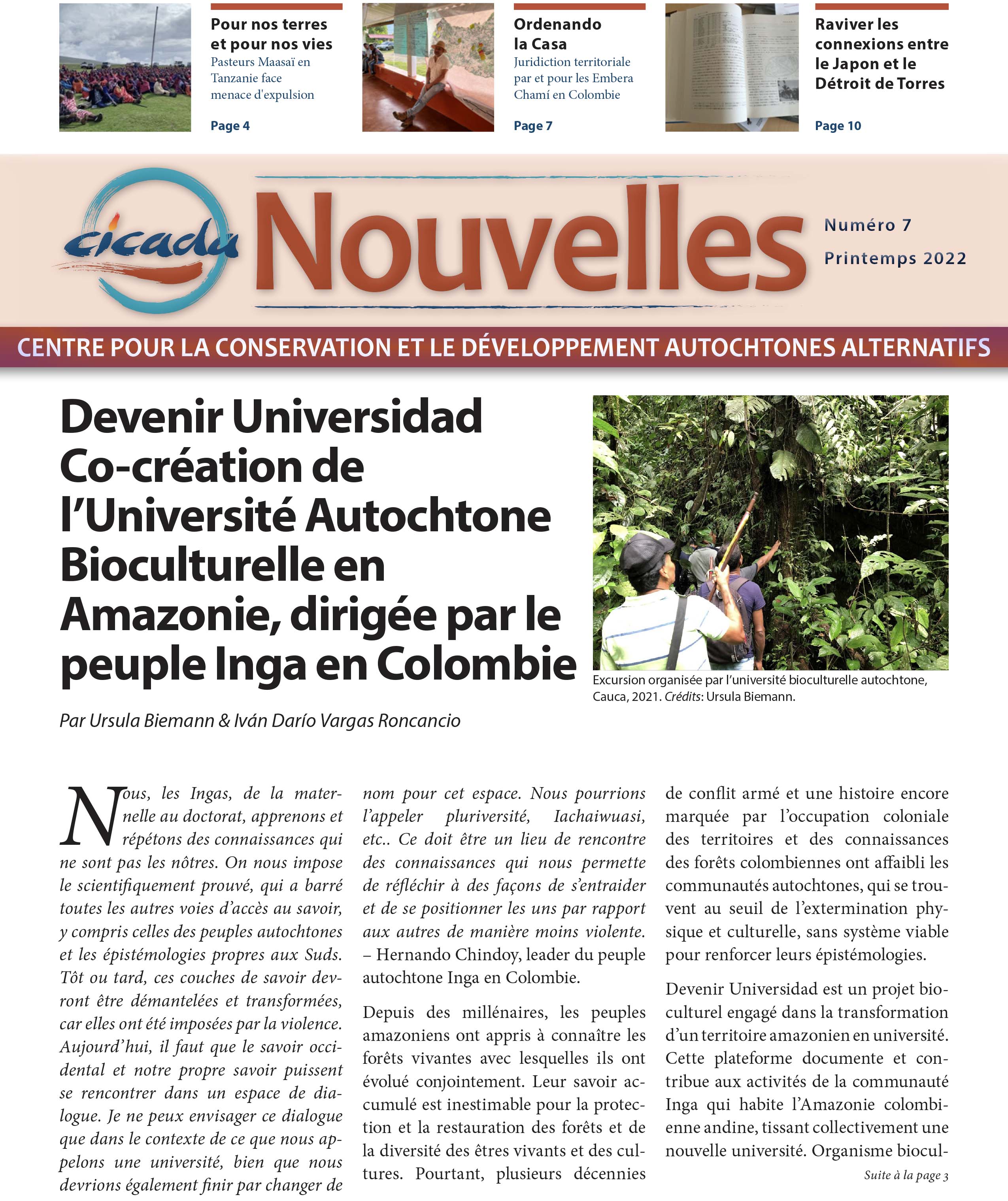 CICADA Bulletin Numéro 7